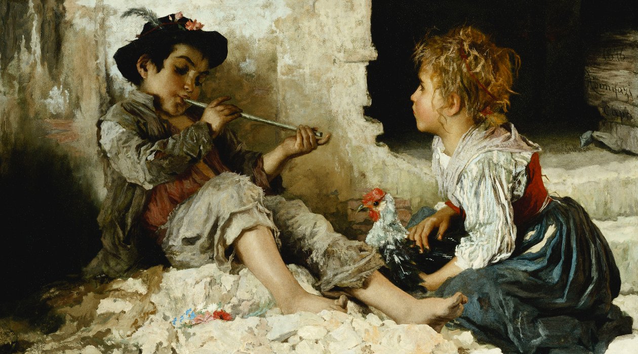 Zniewolona publiczność, 1876 autorstwa Adriano Bonifazi