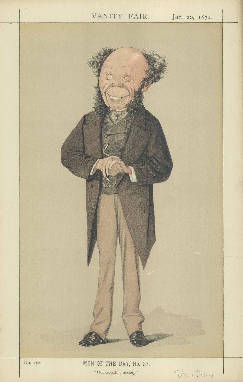 Dr Frederick Quin (litografia kolorowa) autorstwa Adriano Cecioni