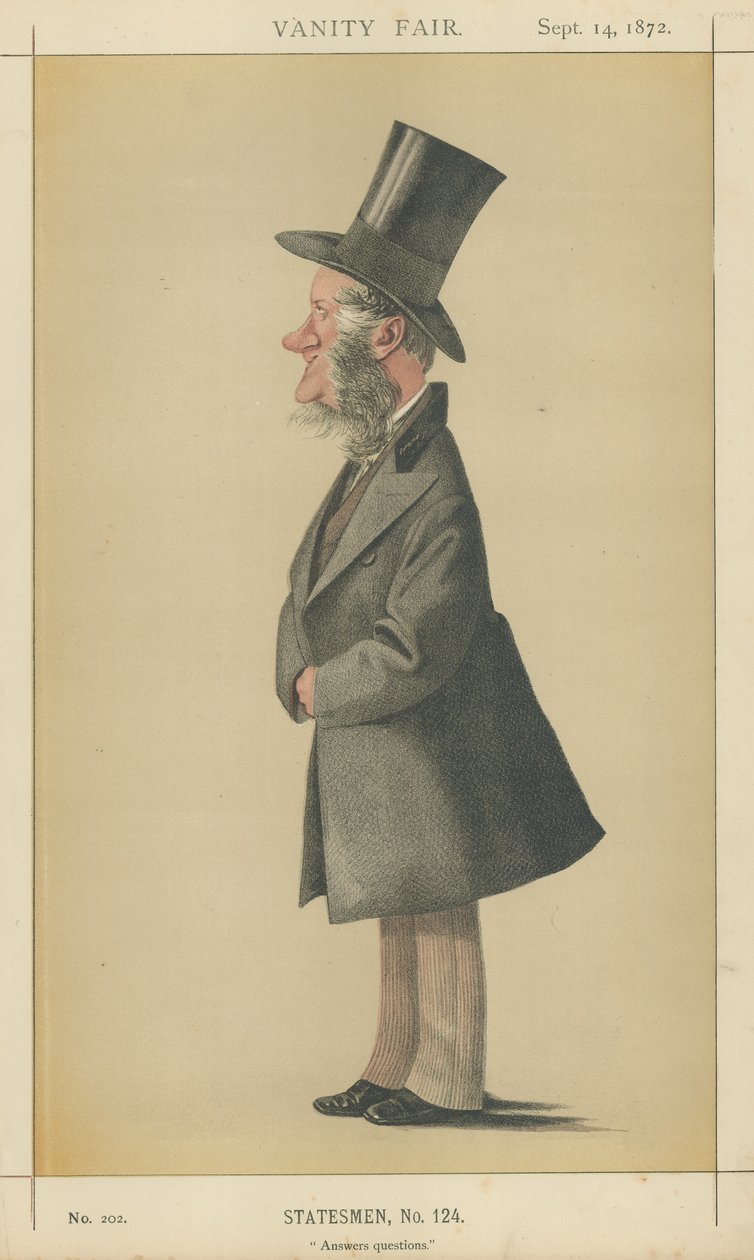 Lord Enfield (kolorowa litografia) autorstwa Adriano Cecioni