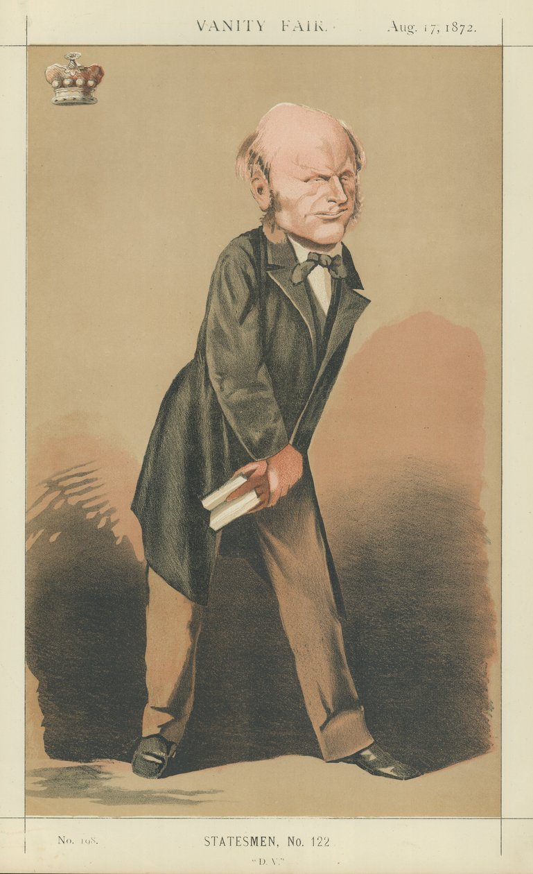 Lord Radstock (kolorowa litografia) autorstwa Adriano Cecioni