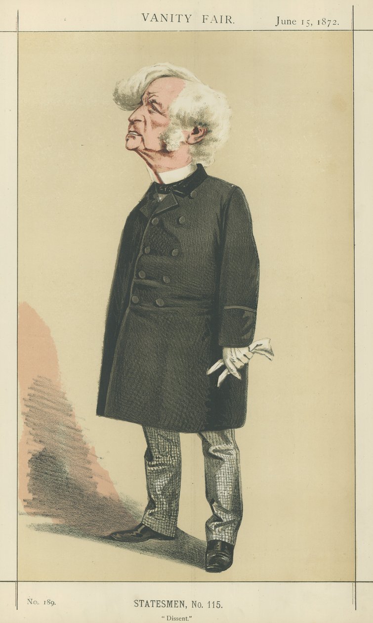 Pan Samuel Morley (litografia kolorowa) autorstwa Adriano Cecioni