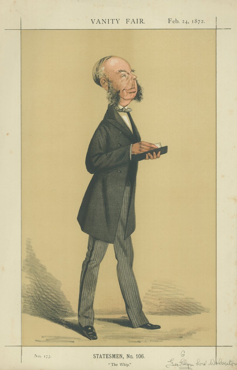 The Hon George Grenfell Glyn (kolorowa litografia) autorstwa Adriano Cecioni