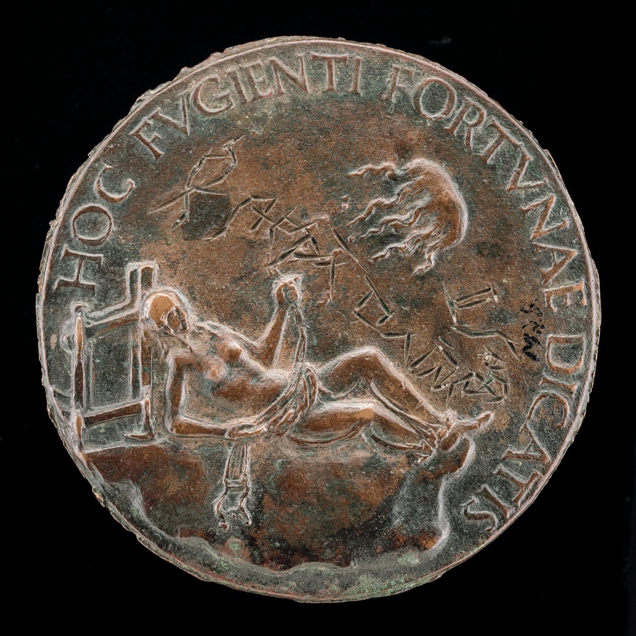 Figura kobieca trzymająca uzdę [rewers], prawdopodobnie po 1502. autorstwa Adriano Fiorentino