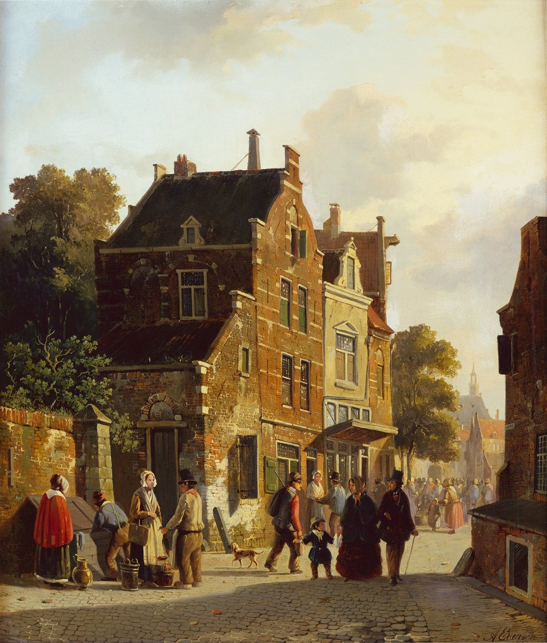 Liczby na ruchliwej ulicy autorstwa Adrianus Eversen