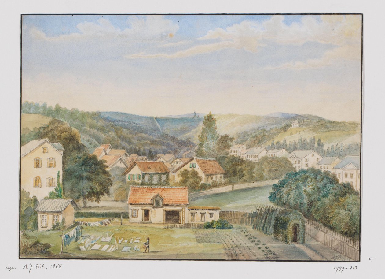 Widok na Soden-am-Taunus, Niemcy autorstwa Adrianus Johannes Bik