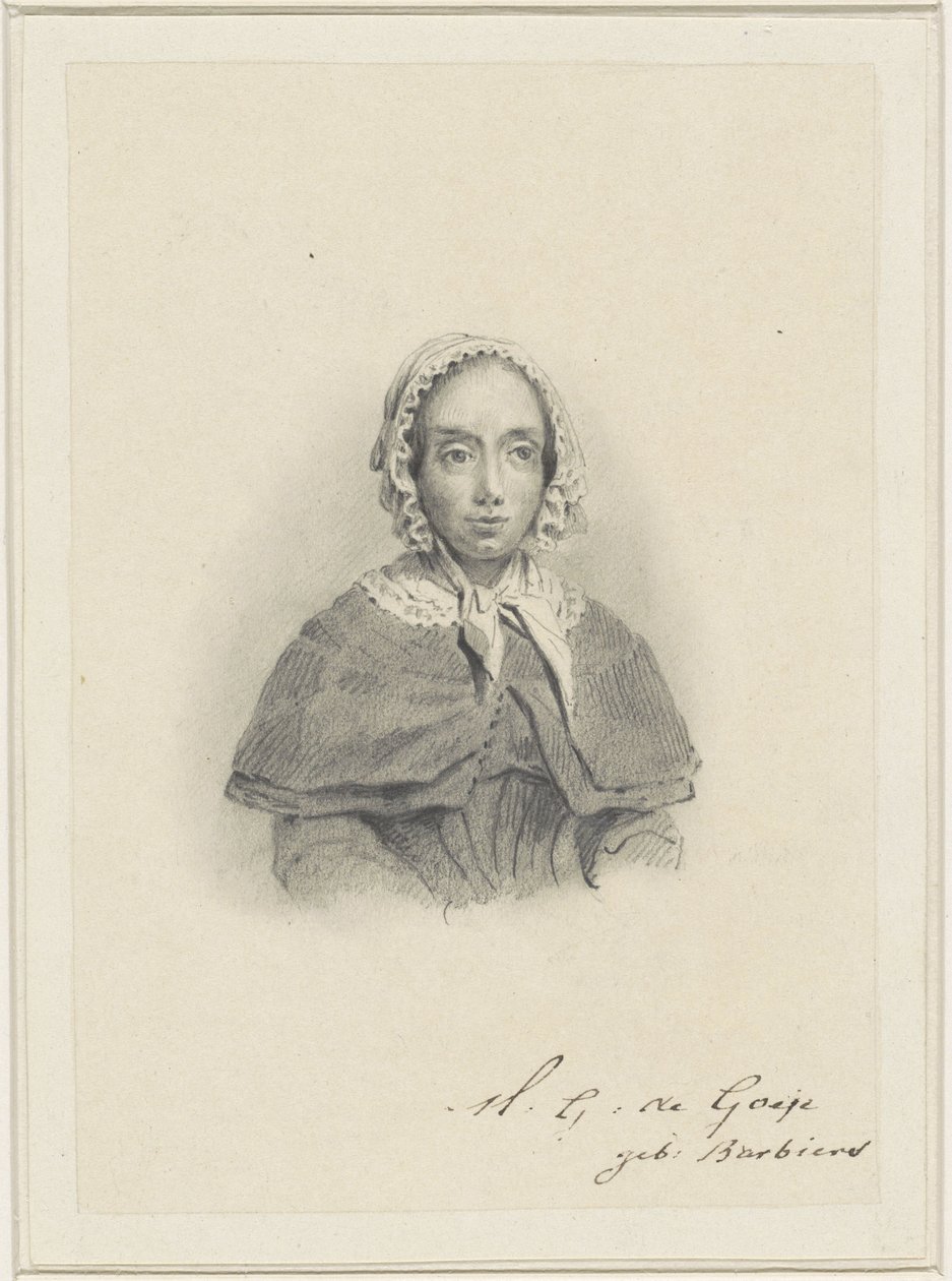 Portret Marii Geertruidy de Goeje-Barbiers autorstwa Adrianus Johannes Ehnle