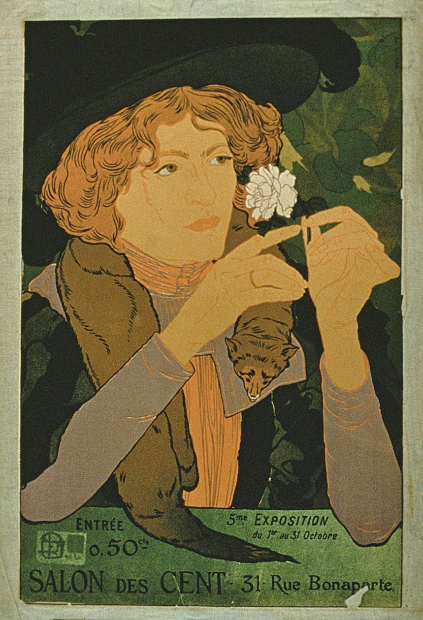 Plakat reklamujący „Viens Fou-Foule” w Scala w Paryżu autorstwa Adrien Barrere