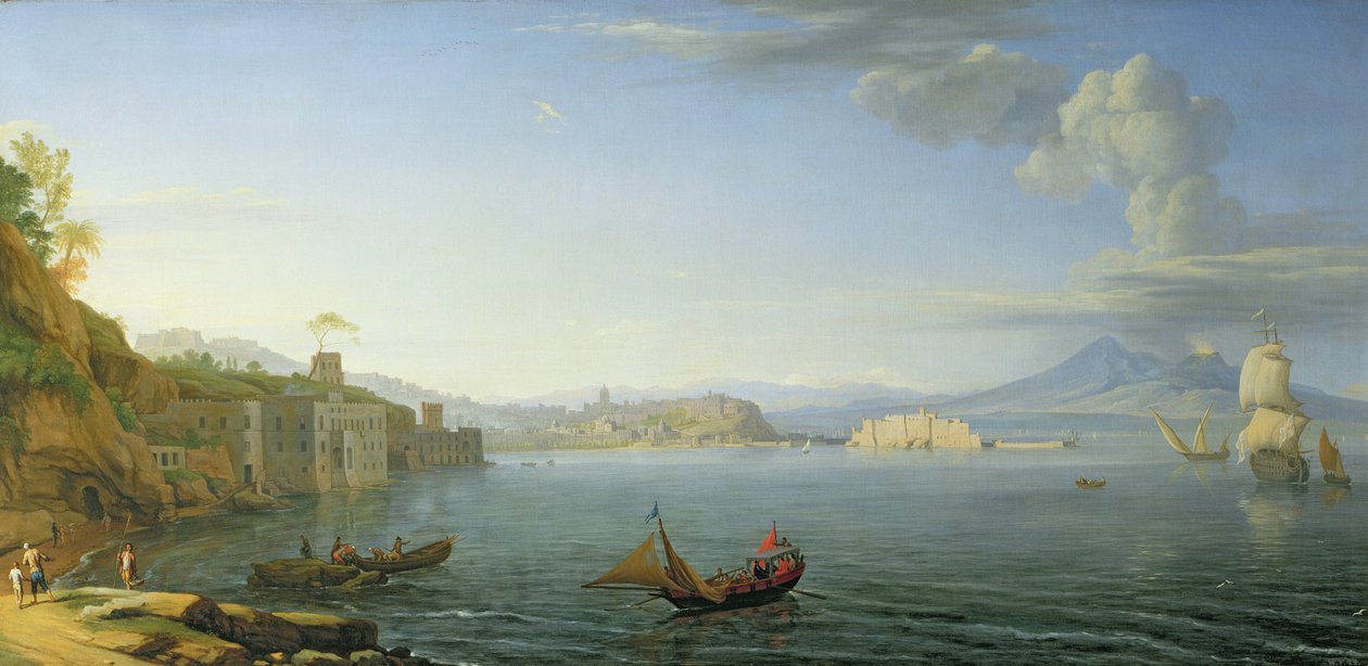 Widok Neapolu, 1750 autorstwa Adrien Manglard