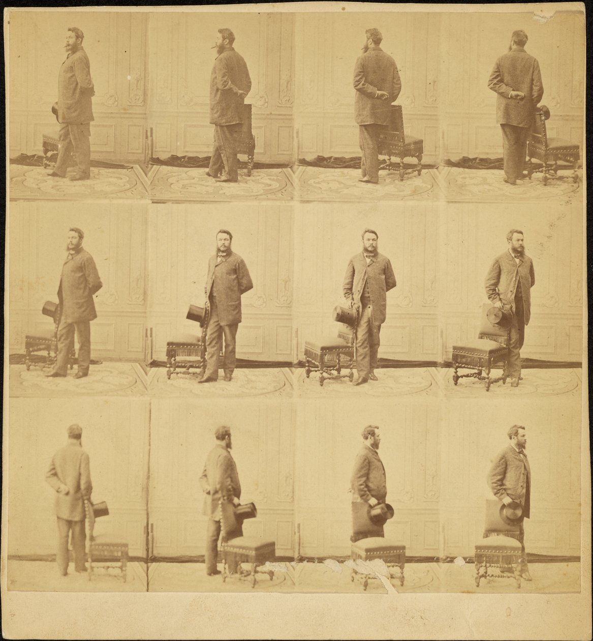 Adrien Tournachon (1825-1903), Autoportret, wiele obrazów autorstwa Adrien Tournachon