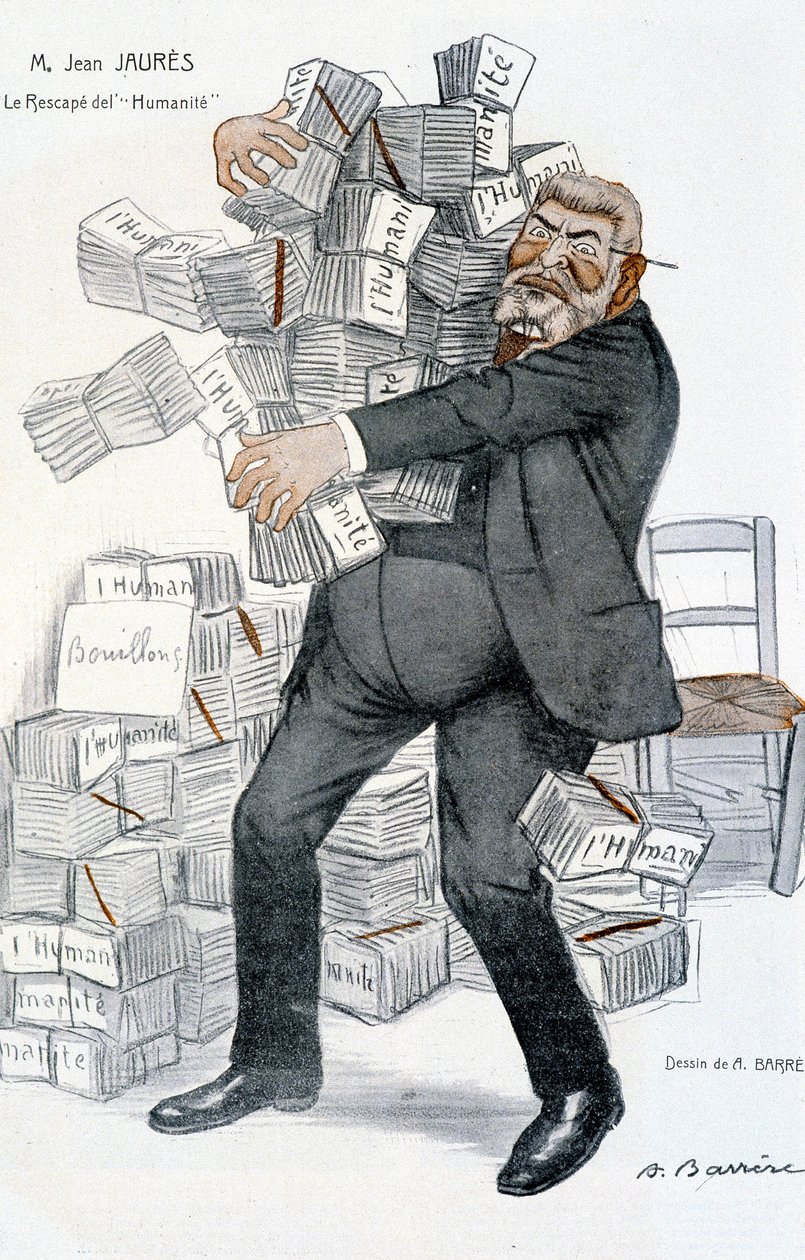 Jean Jaures, „ocalały z Ludzkości”” - Adriena Barrere (1877-1931), w „Fantasio”” z 1.11.1906 autorstwa Adrien Barrere