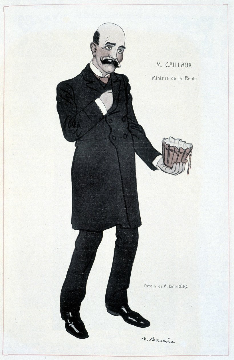 Joseph Caillaux, minister czynszu - ilustracja Adriena Barrere