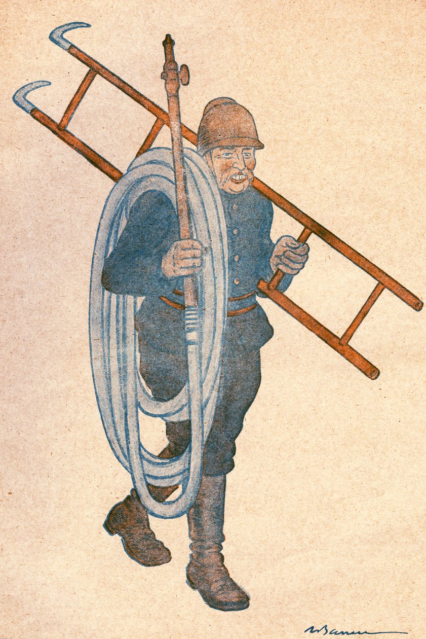 Joseph NOULENS (1864-1944), francuski polityk. Rysunek Adriena Barrere (1874-1931) dla FANTASIO, nr 204 z 15 kwietnia autorstwa Adrien Barrere