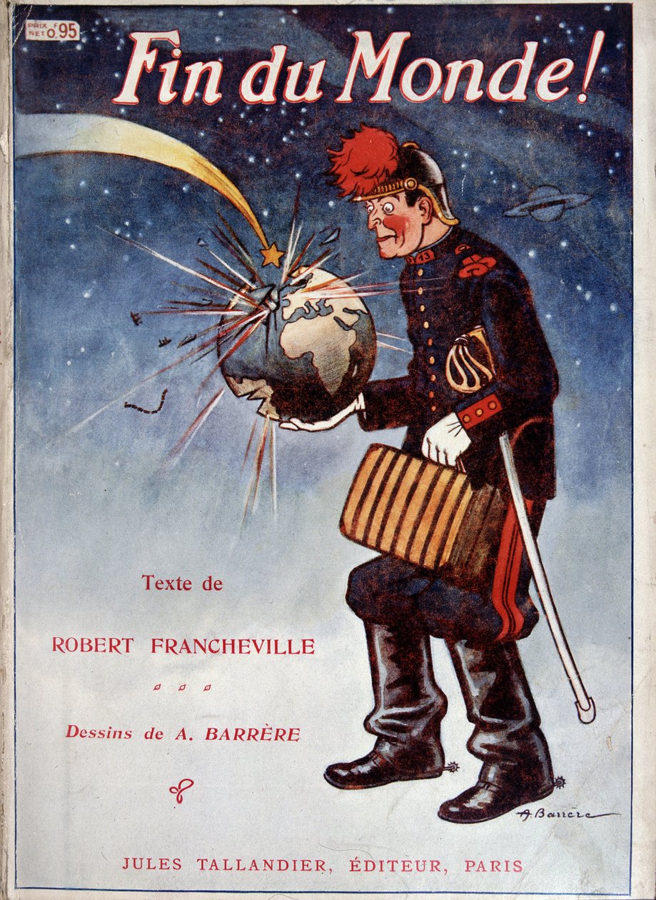 La terre uderzona przez kometę - Okładka książki „Koniec świata” Francheville, il. autor: A. Barrere, Tallandier autorstwa Adrien Barrere