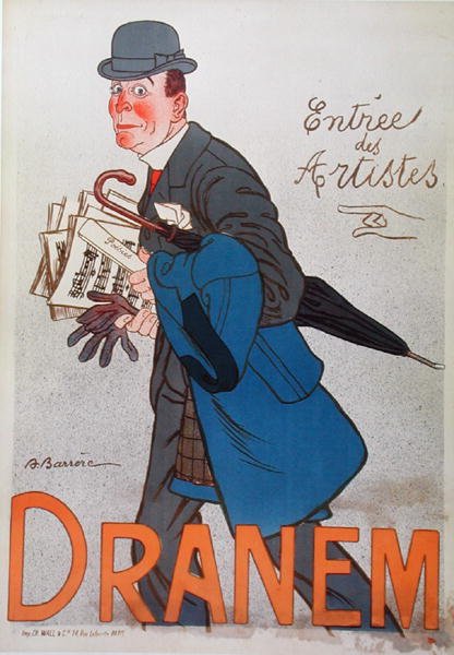 Plakat przedstawiający Dranem (1869-1935) (kolor lito) autorstwa Adrien Barrere