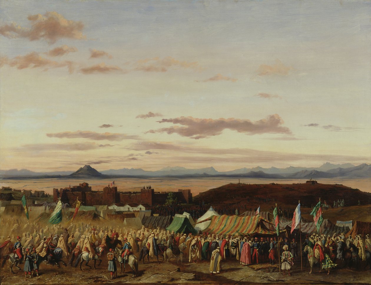 Zdobycie Setif podczas podboju Algierii, 21 października 1839, 1844 autorstwa Adrien Dauzats