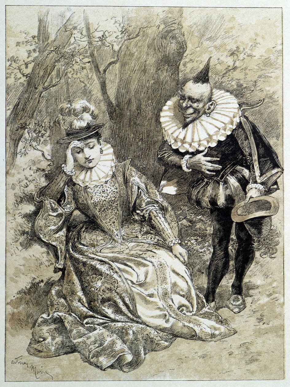 Riquet à la Houppe - w „Bajkach” Charlesa Perraulta, ilustracje Adriena Marie autorstwa Adrien Emmanuel Marie
