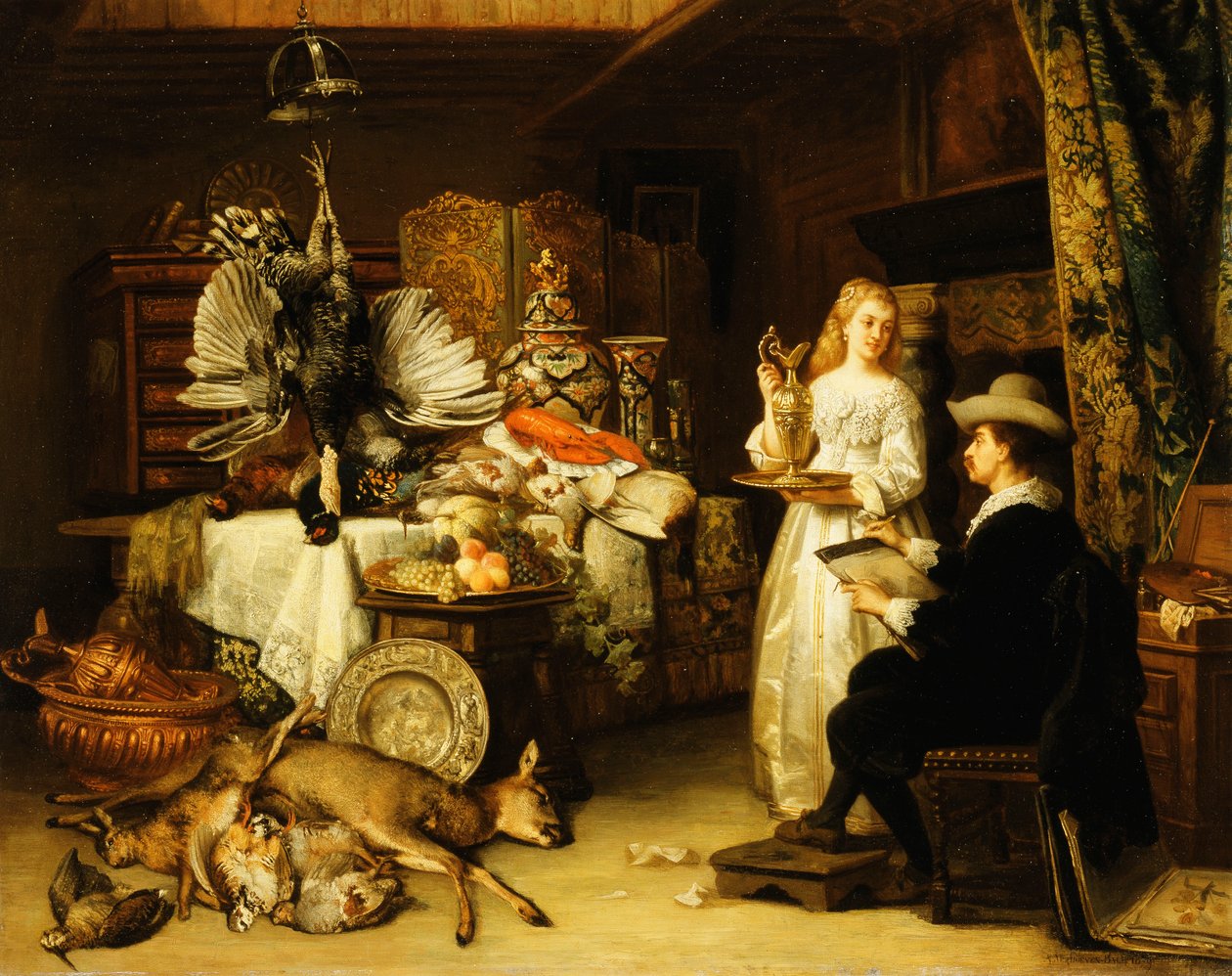 Pracownia Artysty, 1879 autorstwa Adrien Joseph Verhoven Ball