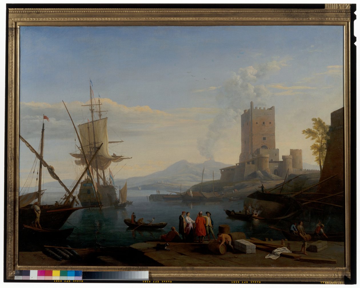 Port z Wezuwiuszem w tle autorstwa Adrien Manglard