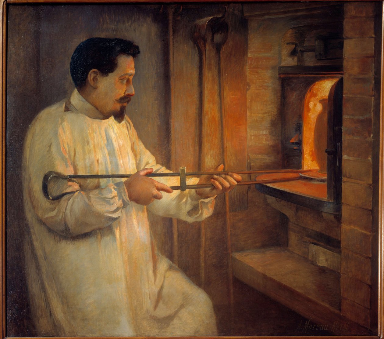 Francuski enamailleur Eugene Feuillatre (1870-1916) Obraz Adriena Moreau-Nereta (1860-1944) 1905 Paryż, Musee d
