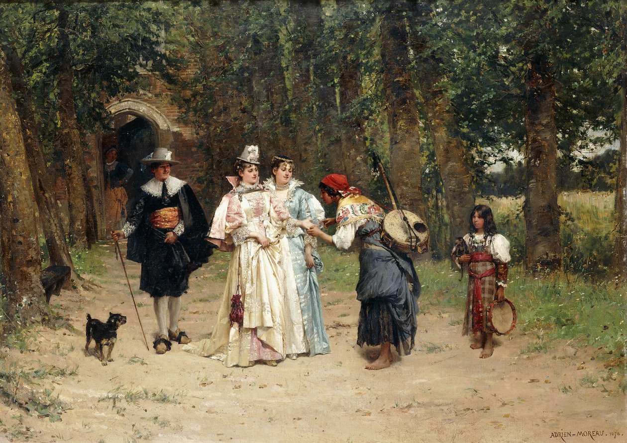 Wróżka, 1878 autorstwa Adrien Moreau