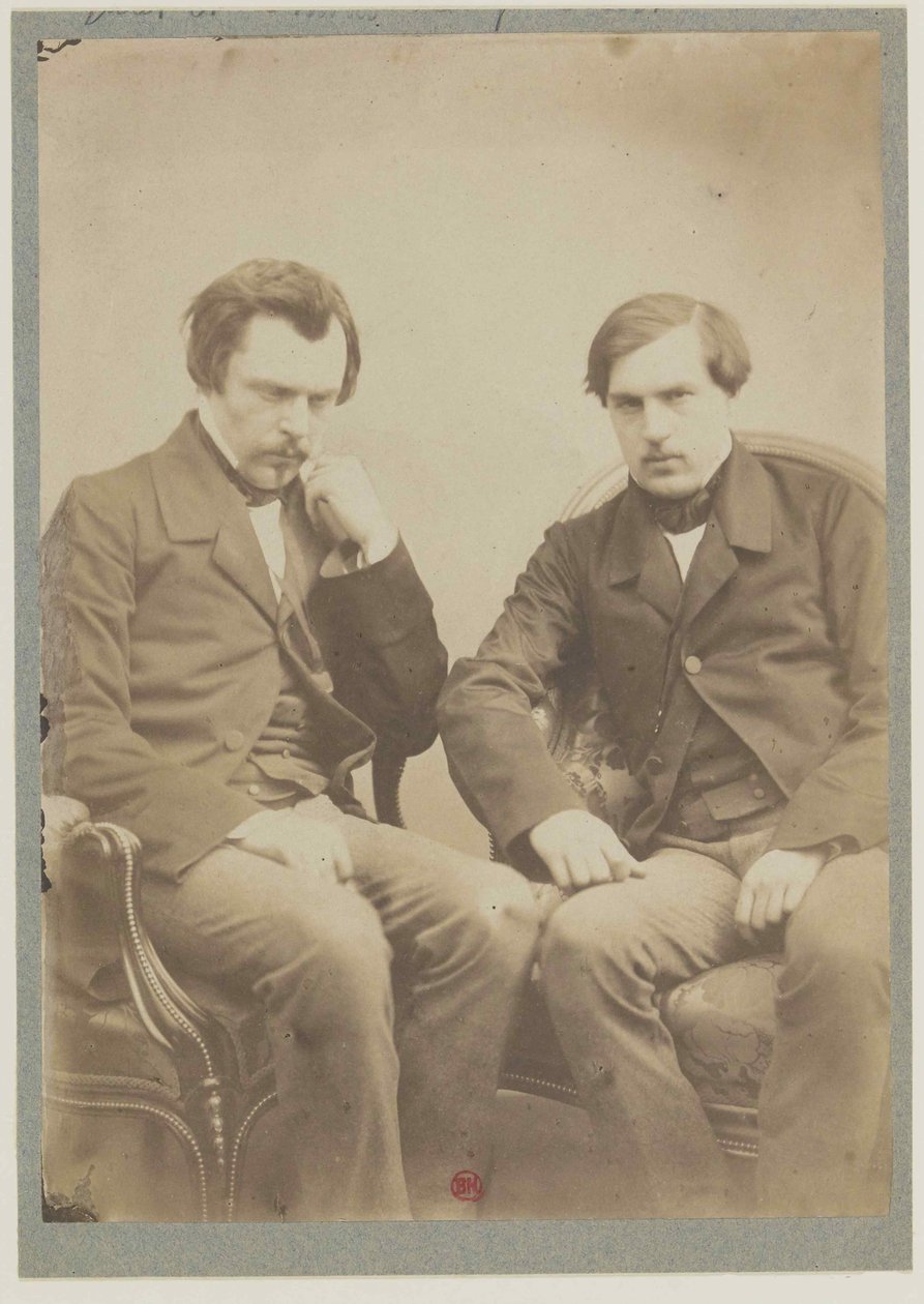 Bracia Goncourt Bracia Goncourt, ok. 1855. autorstwa Adrien Tournachon