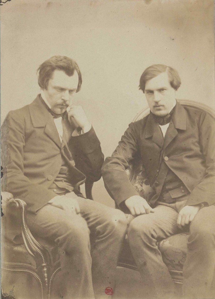 Bracia Goncourt Bracia Goncourt, ok. 1855. autorstwa Adrien Tournachon