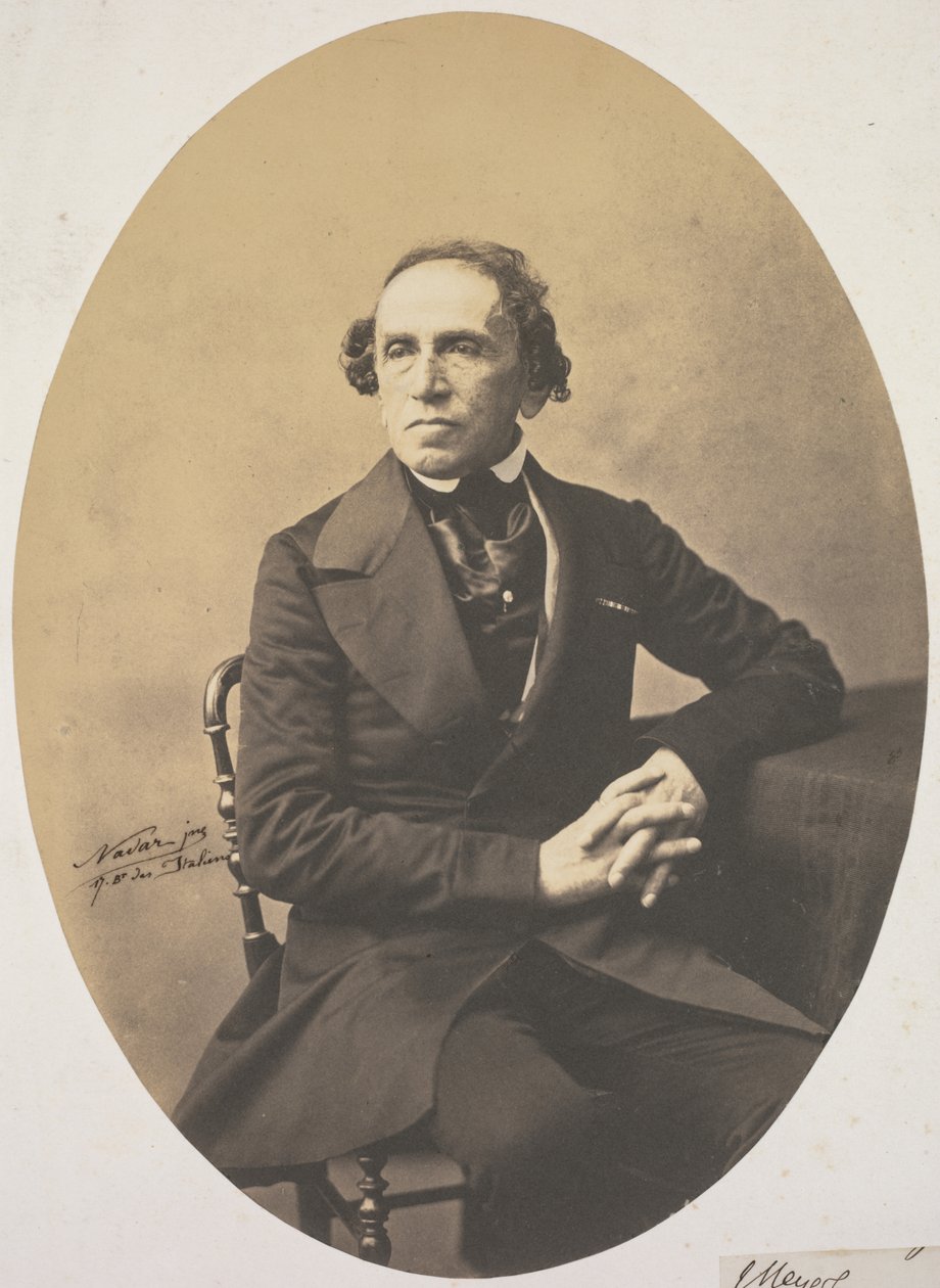 Portret Giacomo Meyerbeera (1791-1864) autorstwa Adrien Tournachon