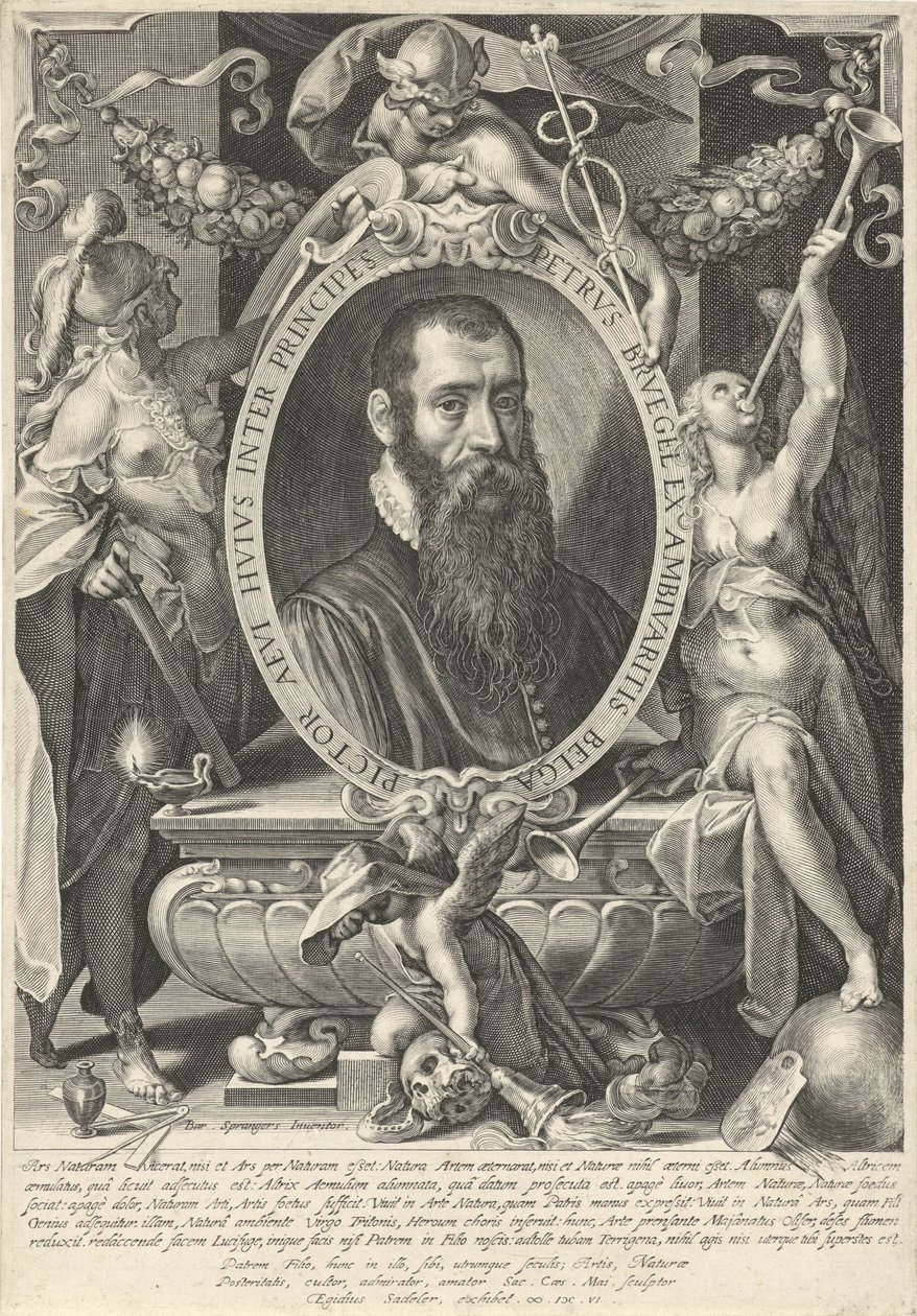 Portret Pietera Bruegla Młodszego autorstwa Egidius  Sadeler (II)