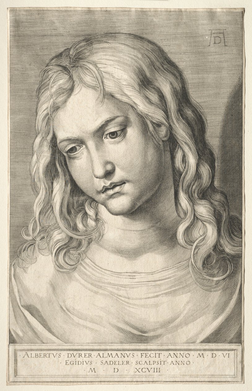 Głowa kobiety. autorstwa Aegidius Sadeler or Saedeler