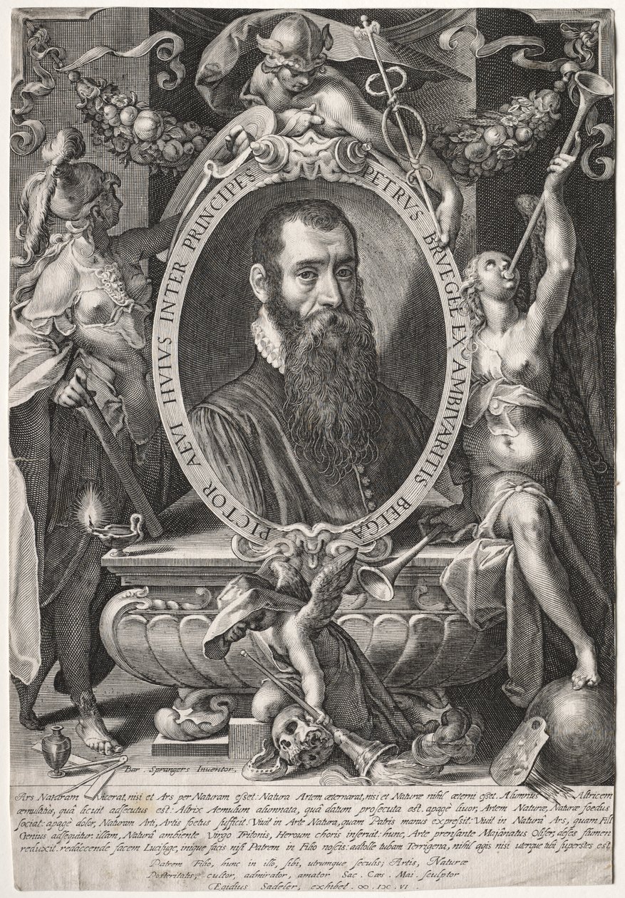 Pieter Bruegel autorstwa Aegidius Sadeler