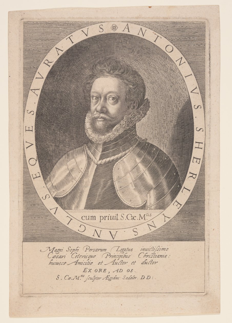 Anton Sherleyns, ambasador w Persji autorstwa Aegidius Sadeler II