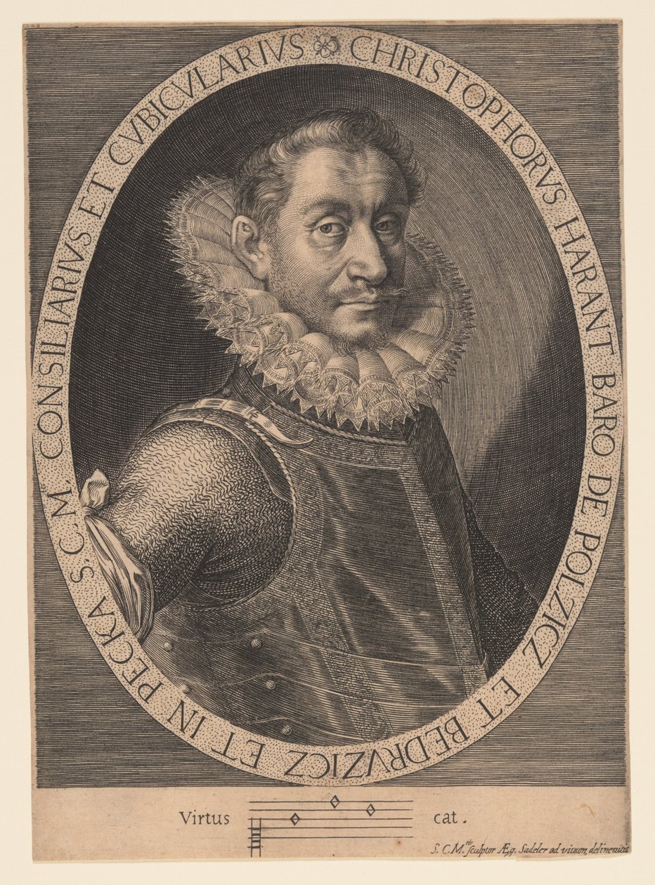 Christopher Harant, czeski szlachcic i humanista autorstwa Aegidius Sadeler II