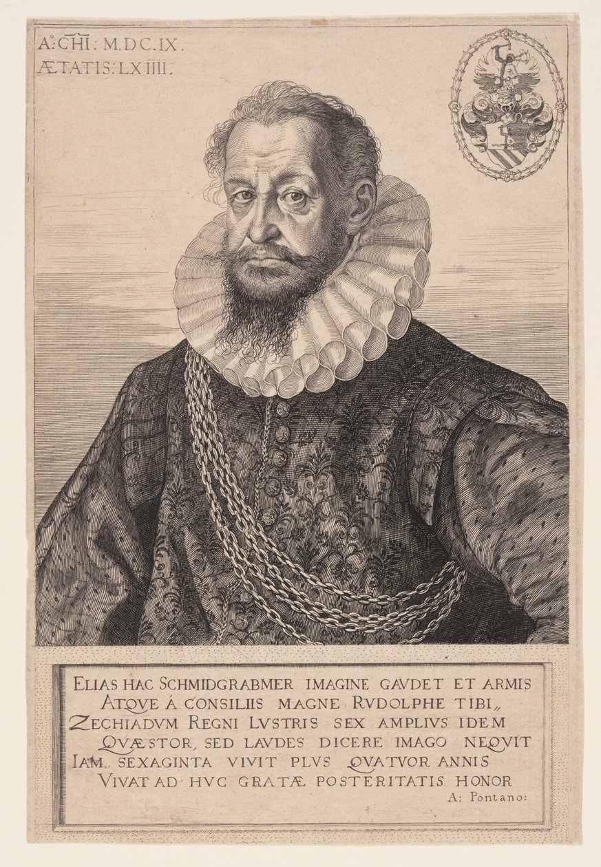 Elias Schmidgrabner, radny ds. finansów autorstwa Aegidius Sadeler II