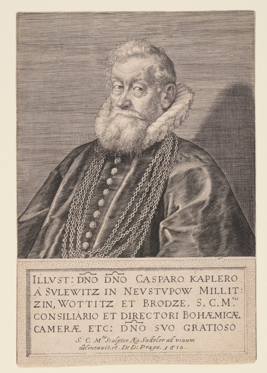 Gaspard Kaplir von Sulewitz, radca cesarza autorstwa Aegidius Sadeler II