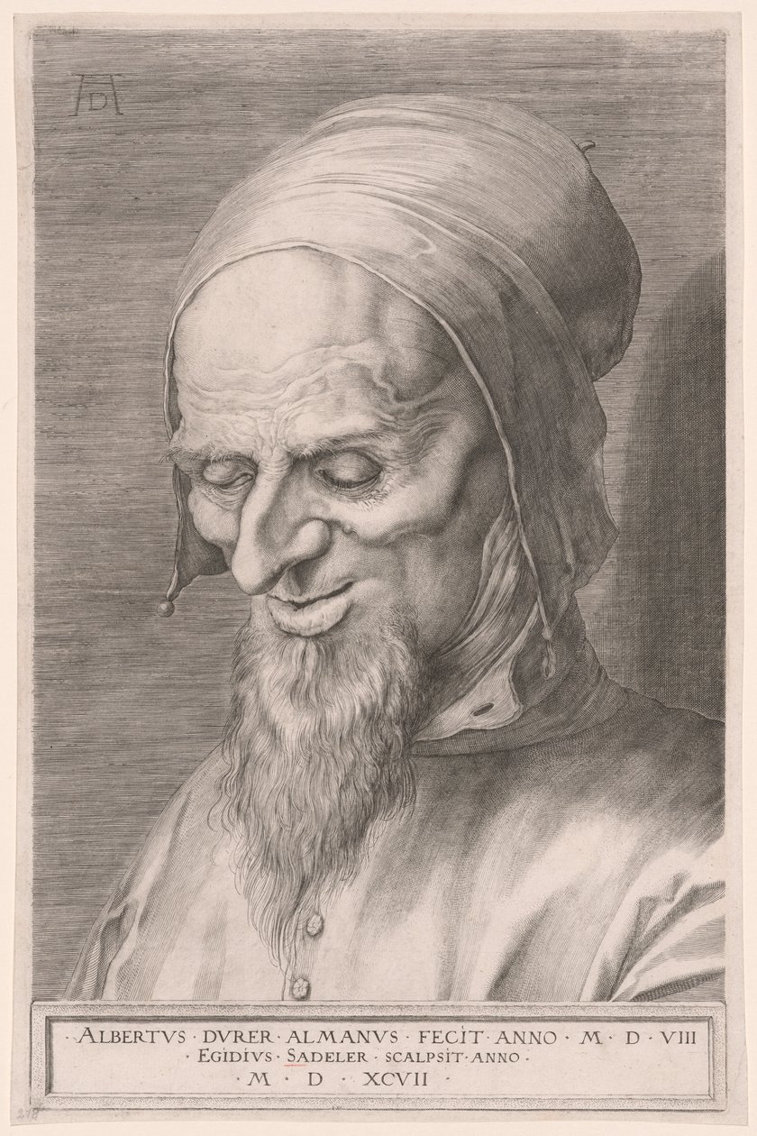 Głowa apostoła autorstwa Aegidius Sadeler II