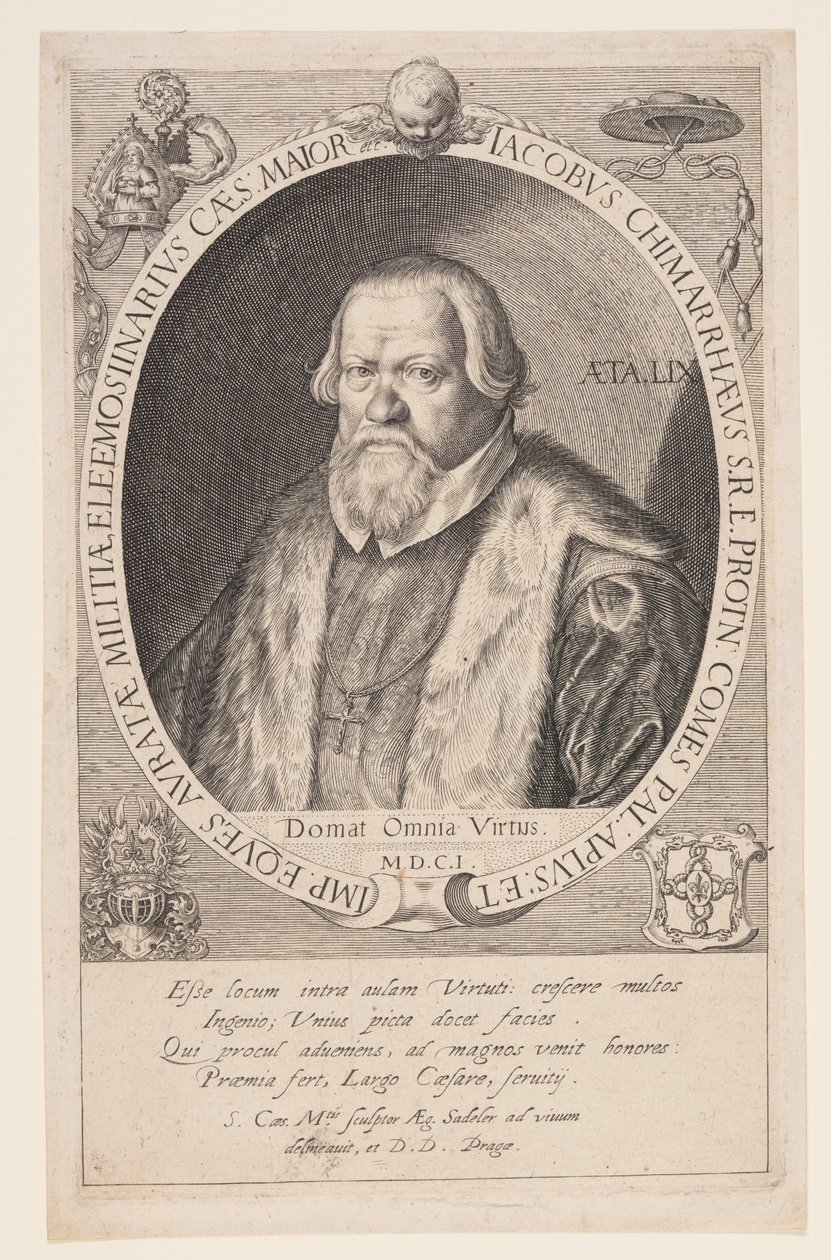 Jacob Chimarrhaeus, Wielki Przełożony Rudolfa II autorstwa Aegidius Sadeler II