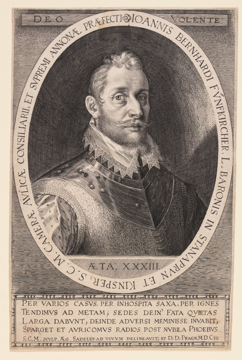 Johannes Bernhardt Fünfkircher, baron Stanaprun autorstwa Aegidius Sadeler II