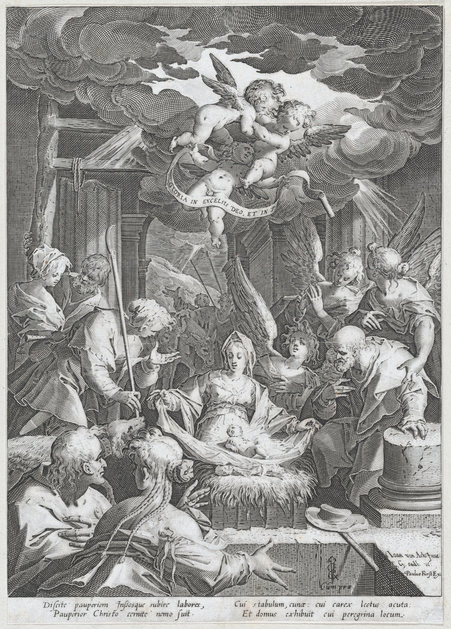 Narodzenia Pańskiego, 1588. autorstwa Aegidius Sadeler II