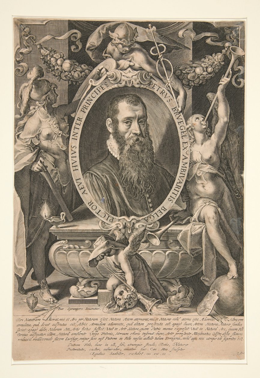 Portret Piotra Bruegla Młodszego autorstwa Aegidius Sadeler II