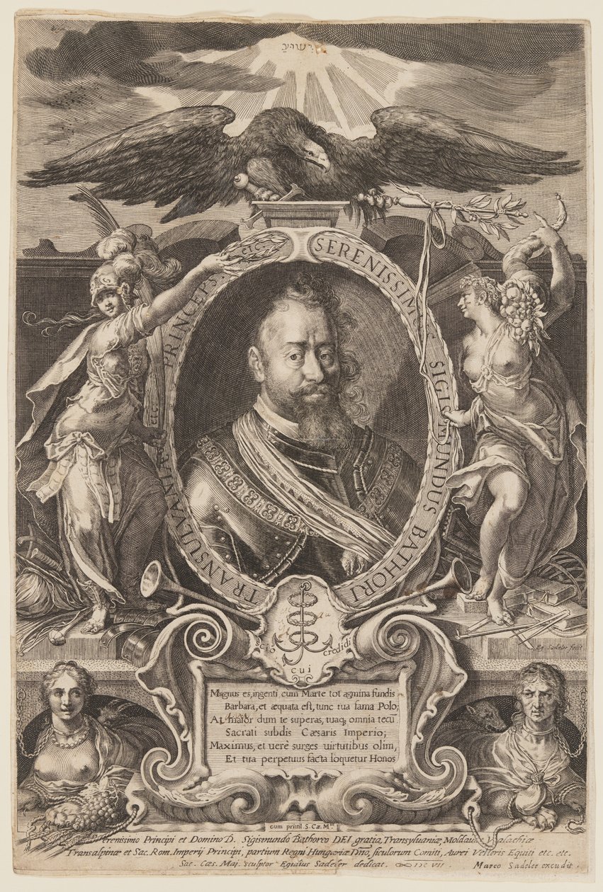 Zygmunt Bathori, książę Siedmiogrodu autorstwa Aegidius Sadeler II