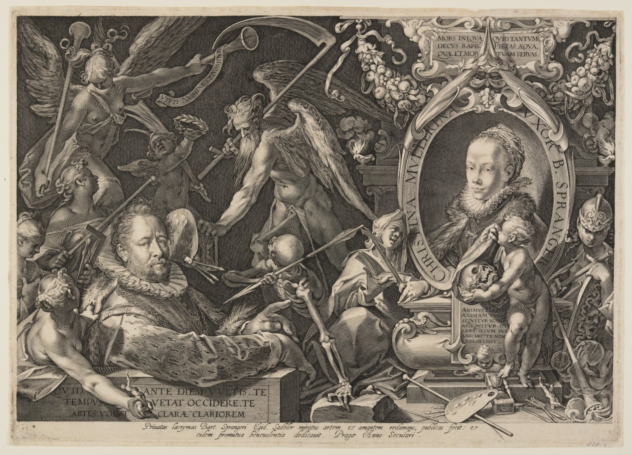 Spranger i jego żona autorstwa Aegidius Sadeler II