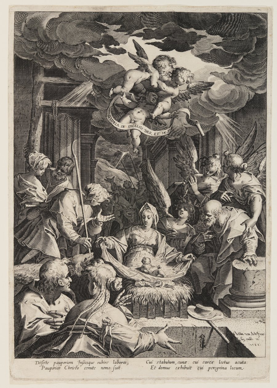 Narodzenie Pańskie autorstwa Aegidius Sadeler II