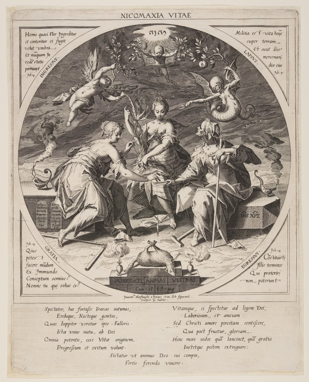 Trzy losy autorstwa Aegidius Sadeler II