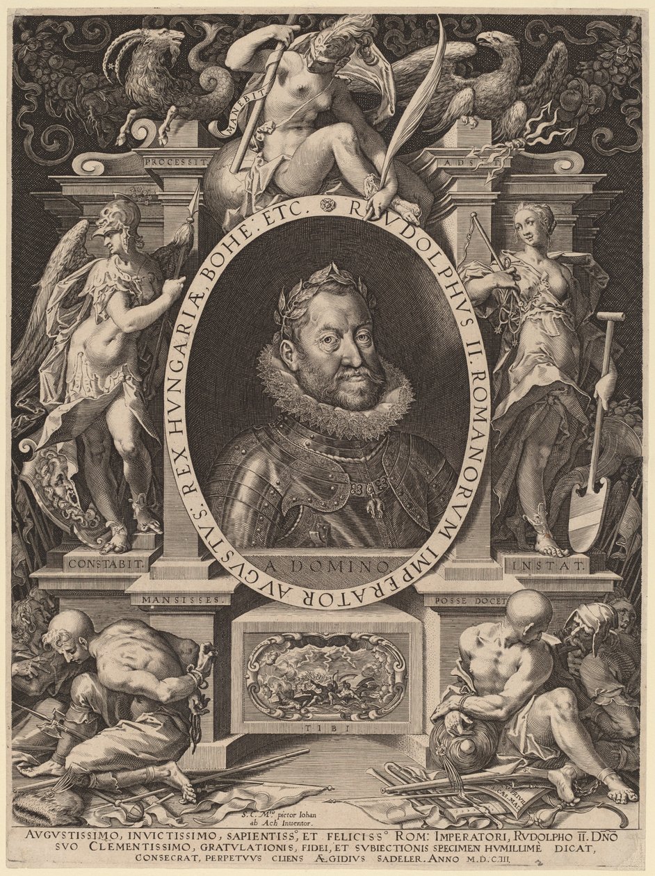 Rudolf II autorstwa Aegidius Sadeler II after Hans von Aachen