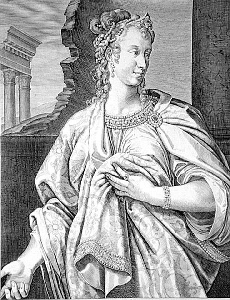 Aelia Petina żona Klaudiusza (grafika) autorstwa Aegidius Sadeler or Saedeler