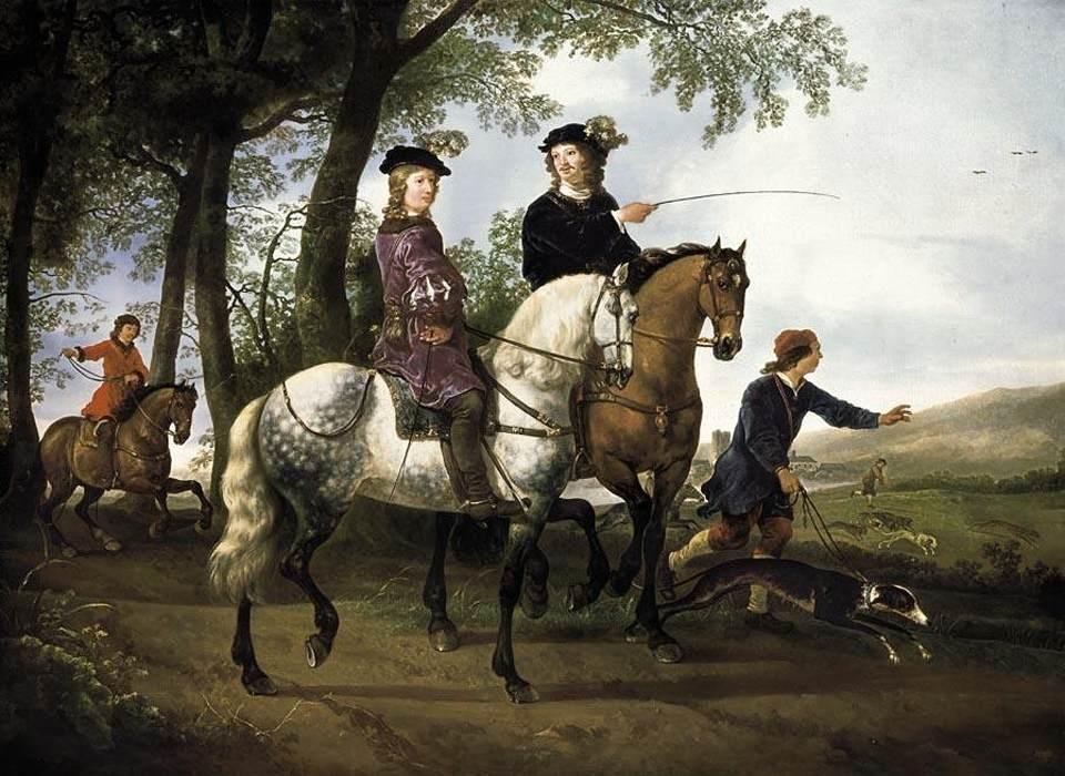 Krajobraz z polowaniem autorstwa Aelbert Cuyp
