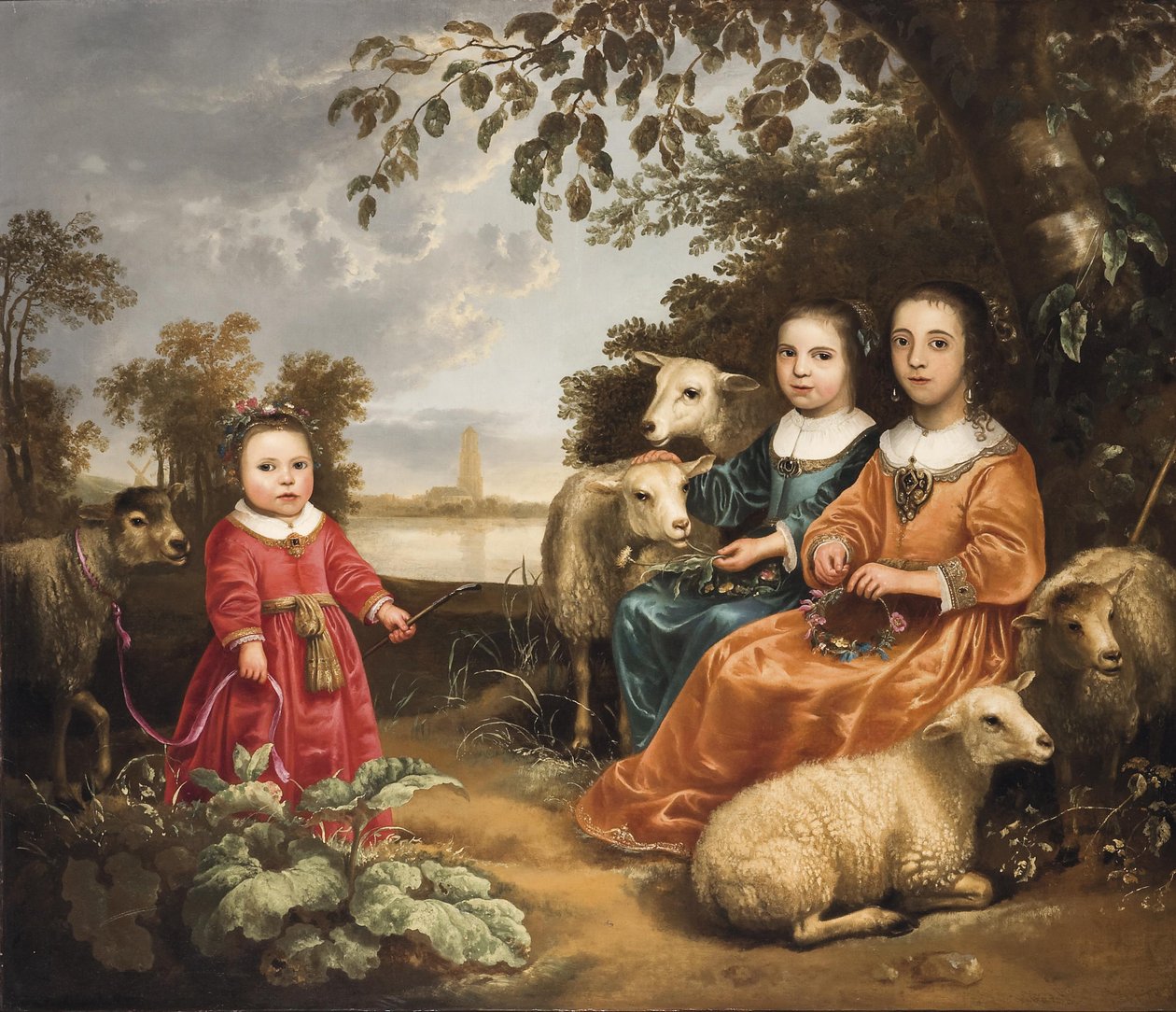 Dziewczyna w krajobrazie autorstwa Aelbert Cuyp