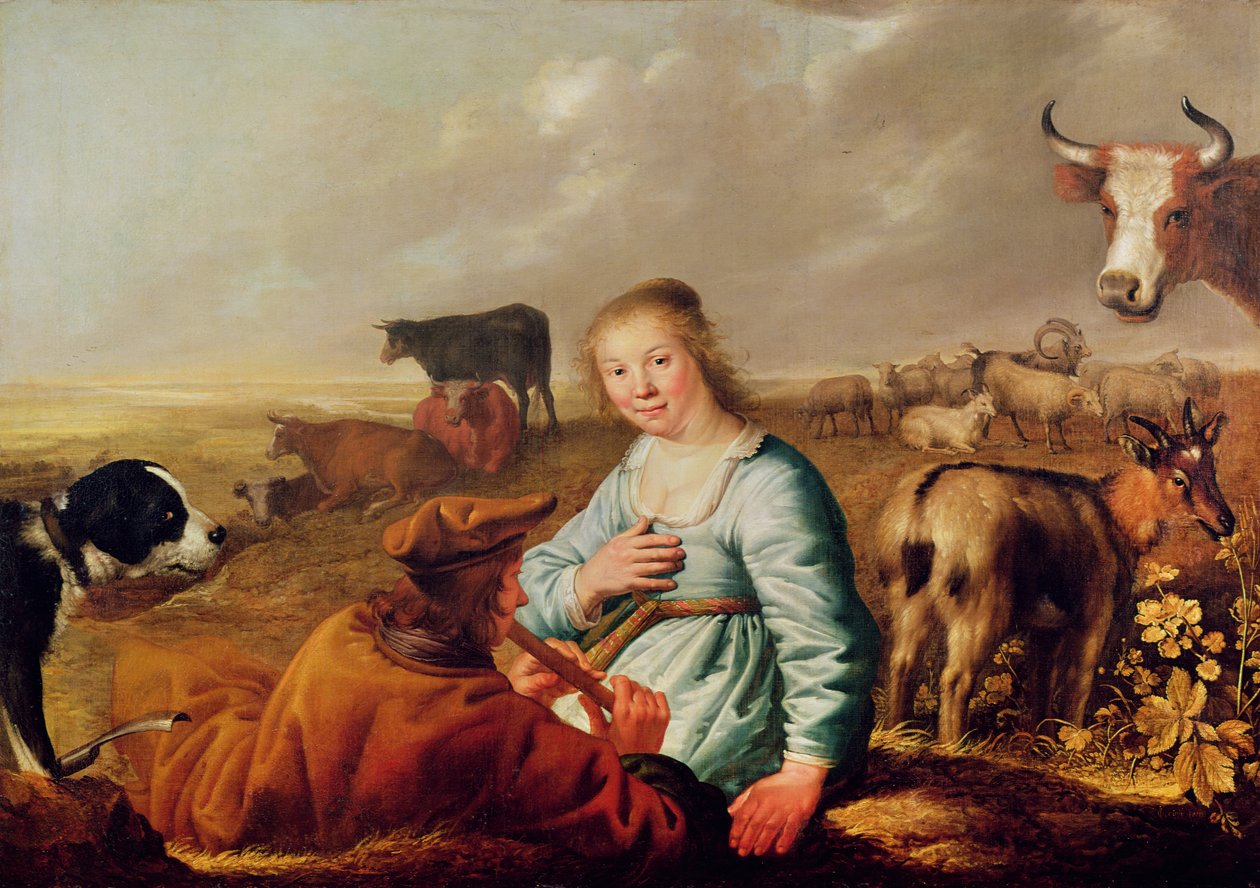 Scena duszpasterska autorstwa Aelbert Cuyp
