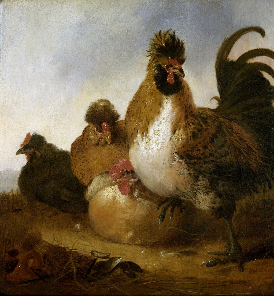 Kogut i kury autorstwa Aelbert Cuyp