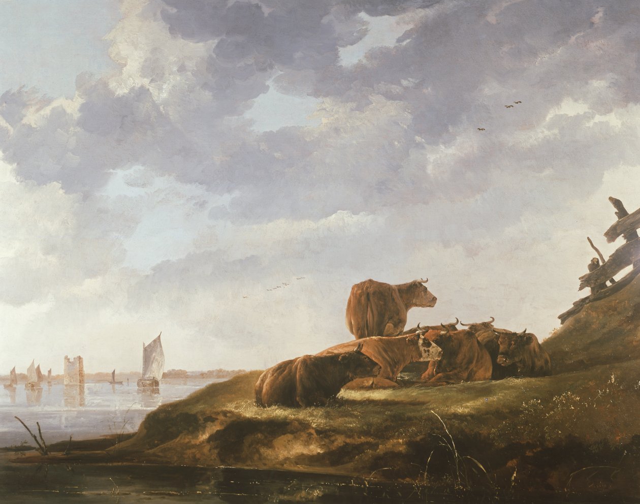 Siedem krów autorstwa Aelbert Cuyp